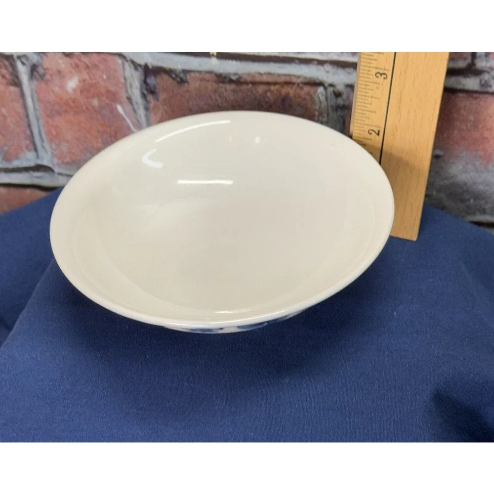 Vintage Chinese Cobalt Blue and White Porcelain Rice Bowl‎ Made In China